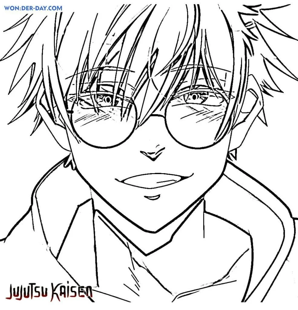 Satoru Gojo Ausmalbilder 26