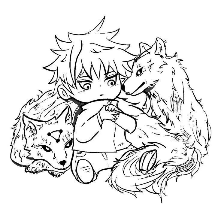 Satoru Gojo Ausmalbilder 5
