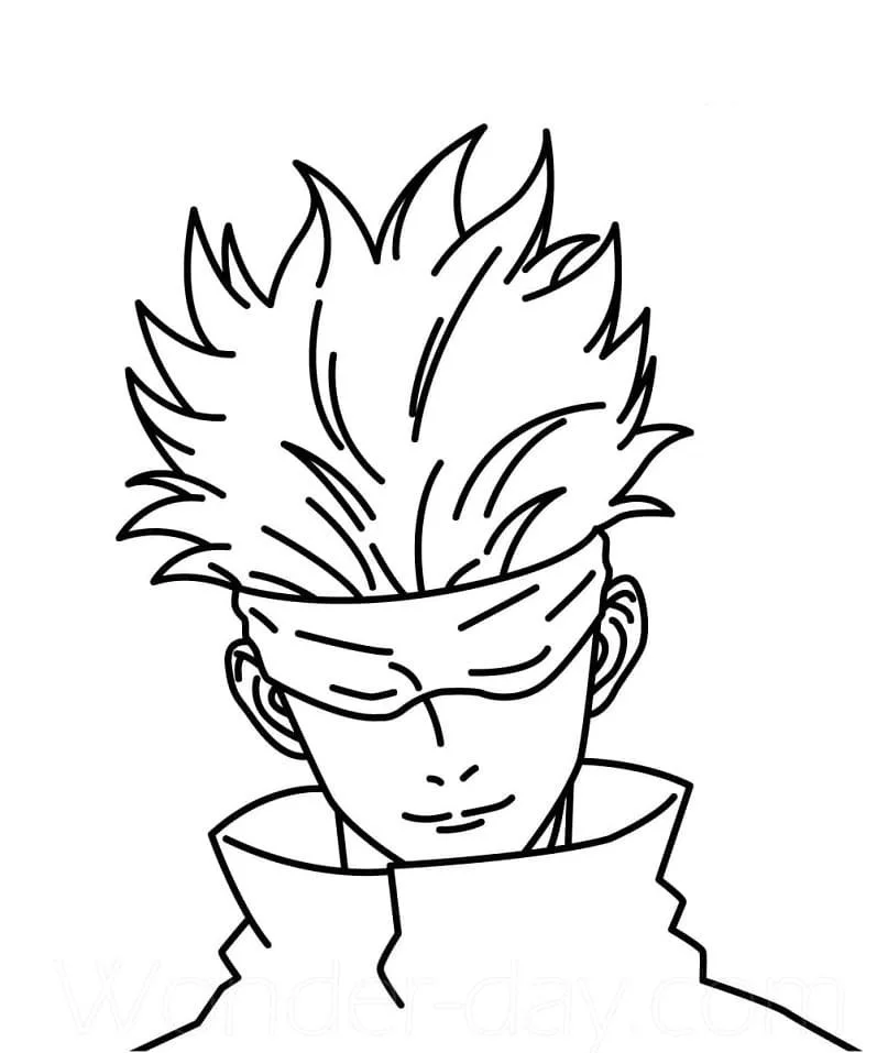 Satoru Gojo Ausmalbilder 8