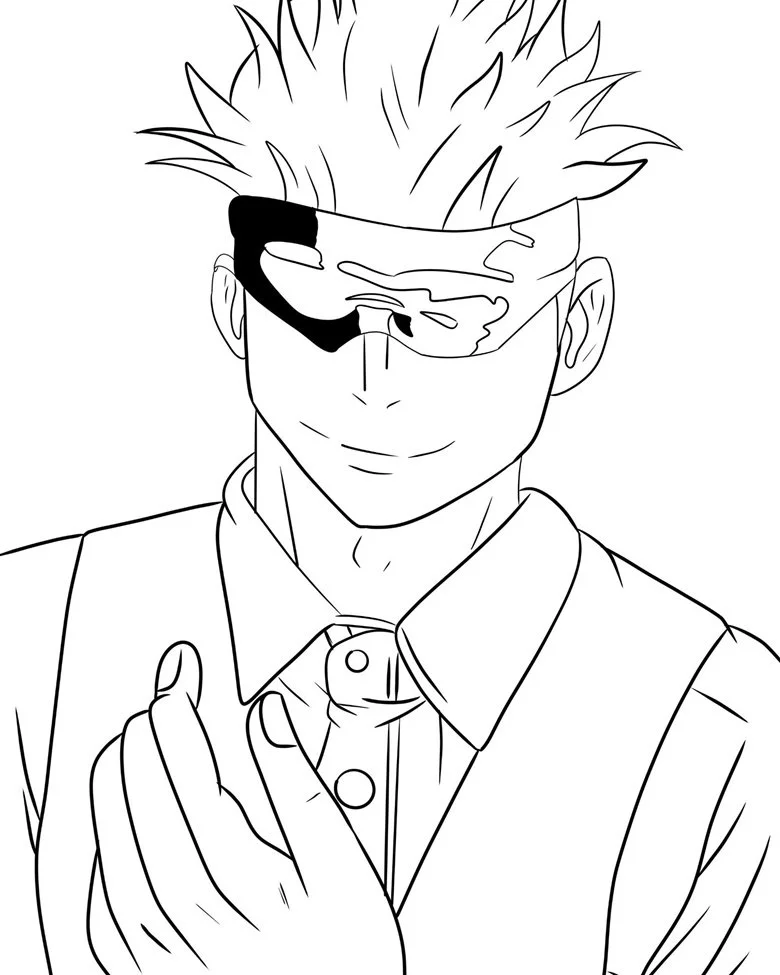 Satoru Gojo Ausmalbilder 9