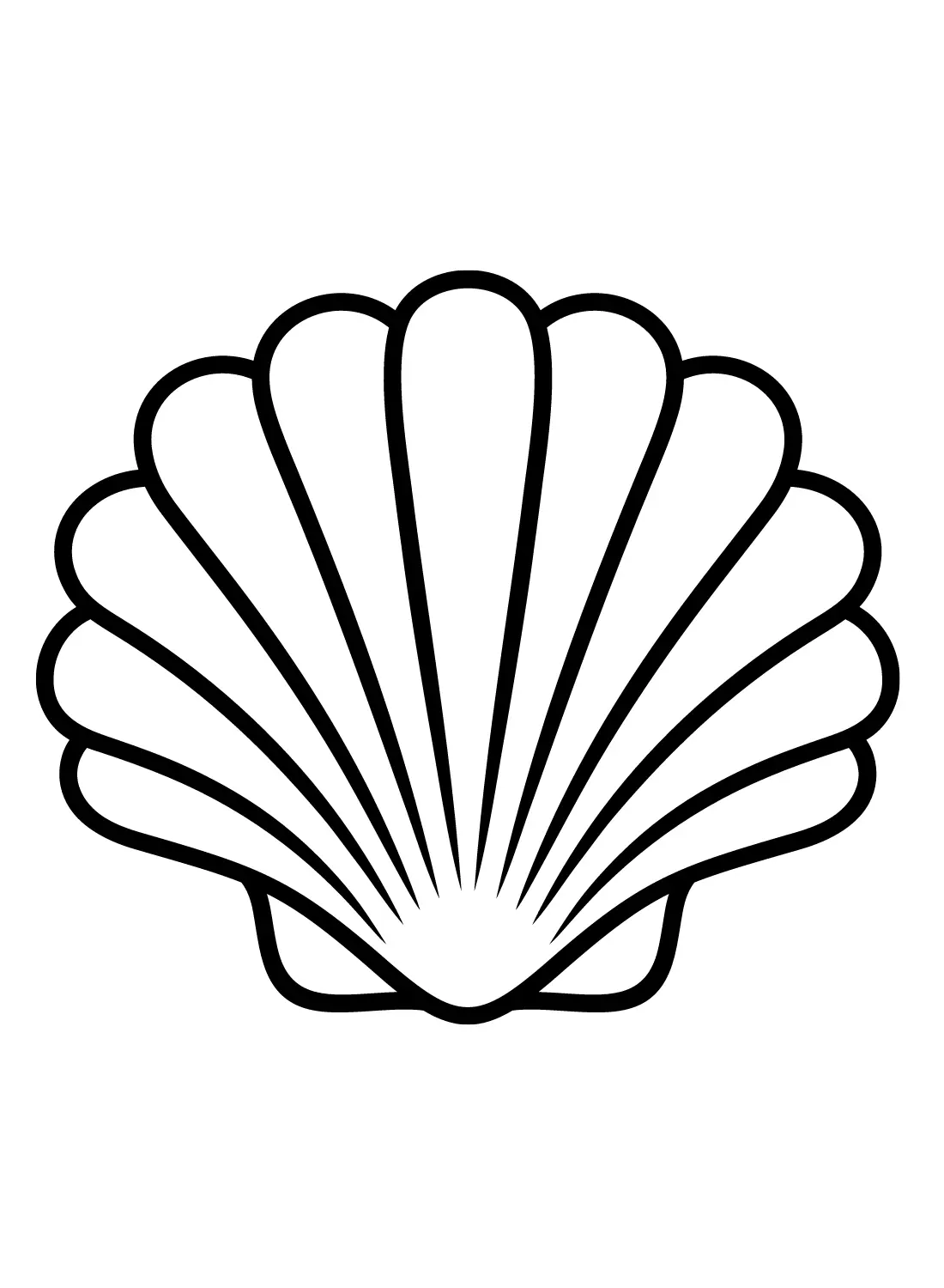 Jakobsmuscheln Ausmalbilder 3