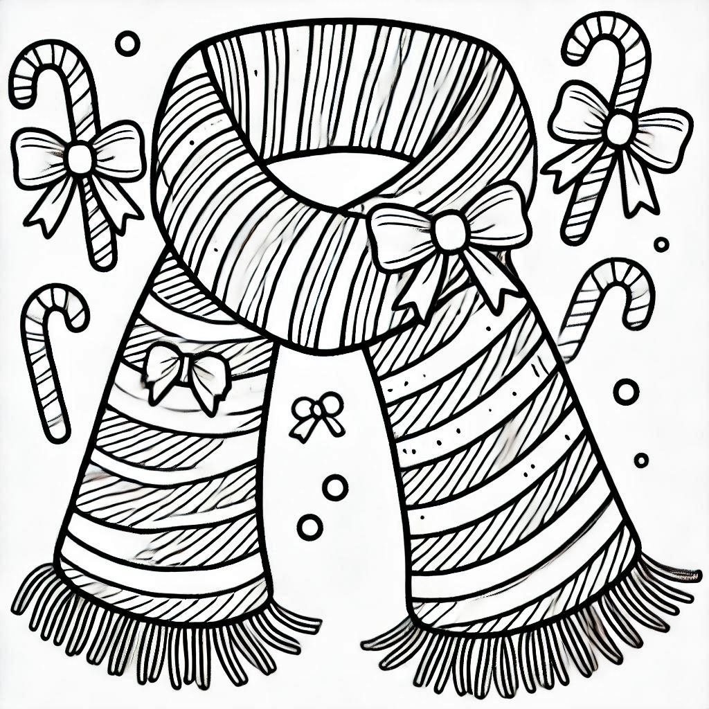 Scarf Coloring Pages