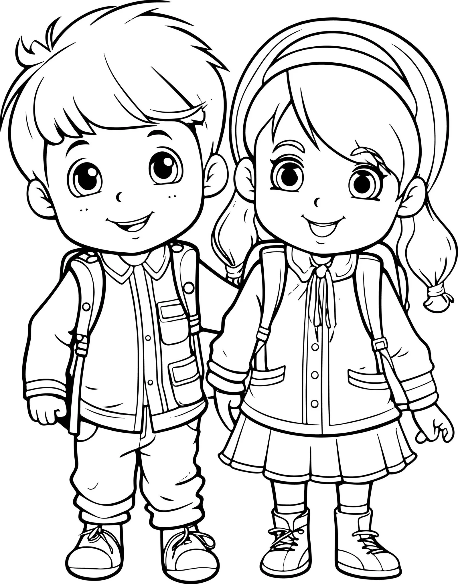Desenhos de de Menino de Escola Para Colorir 9