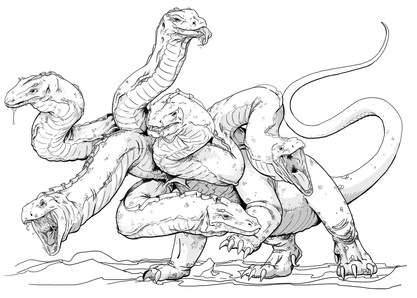Monstro Marinho Paginas para Colorir 17