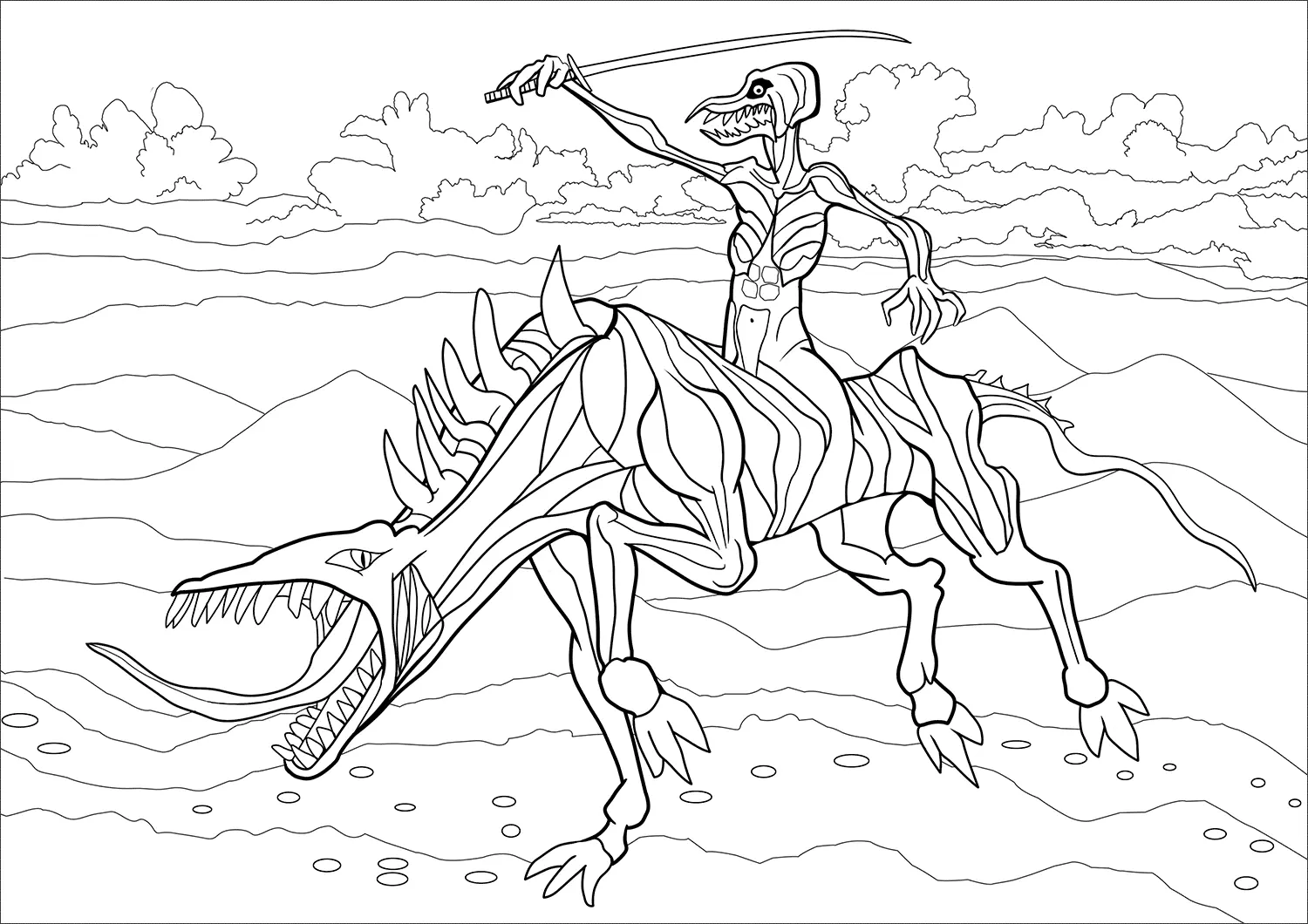 Monstro Marinho Paginas para Colorir 26