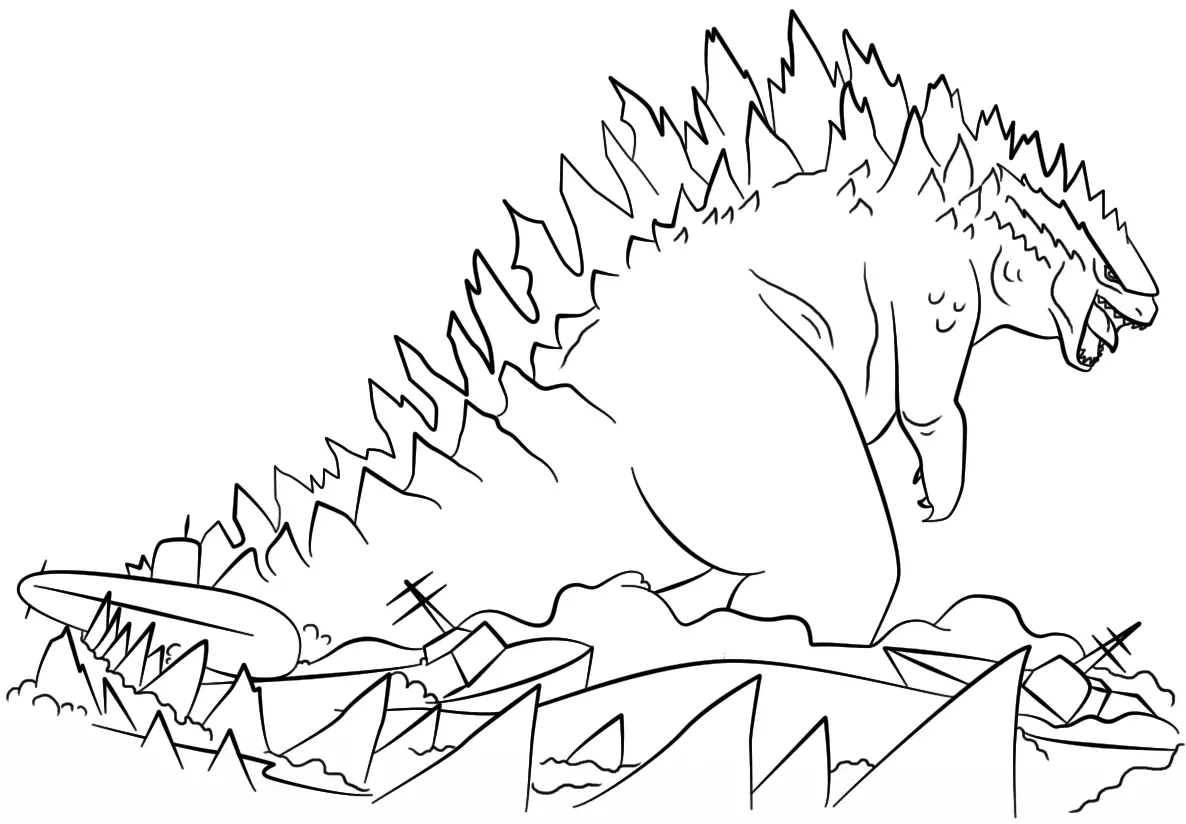 Monstro Marinho Paginas para Colorir 37