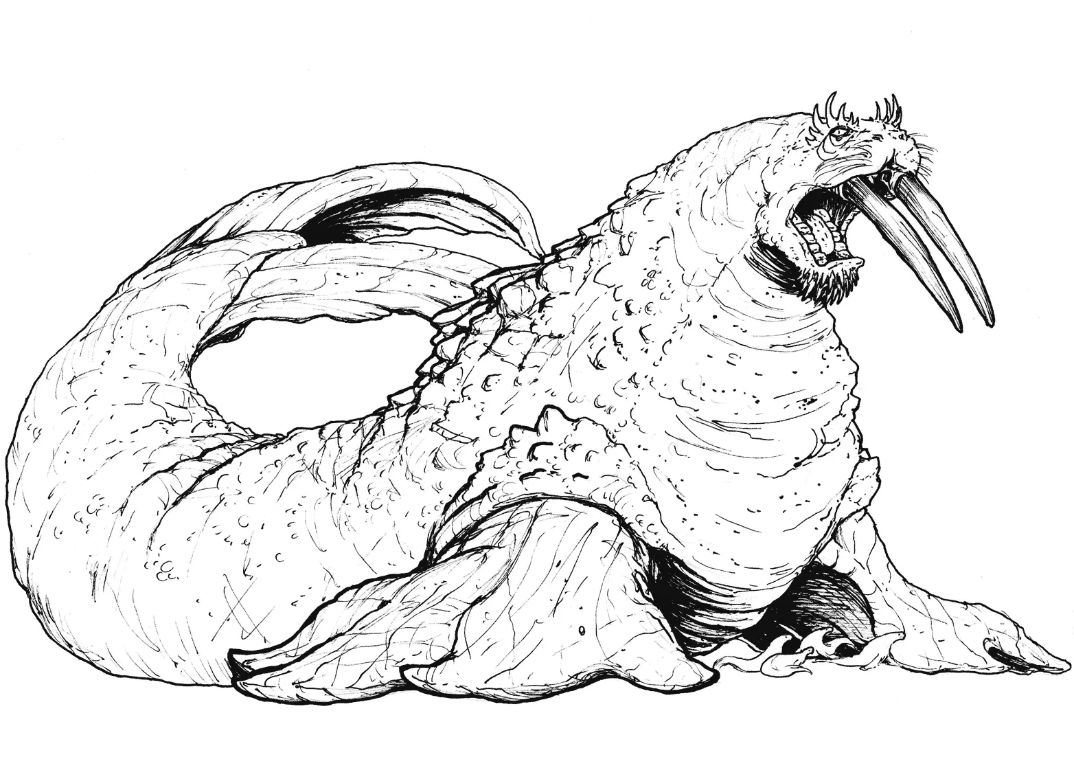 Monstro Marinho Paginas para Colorir 42