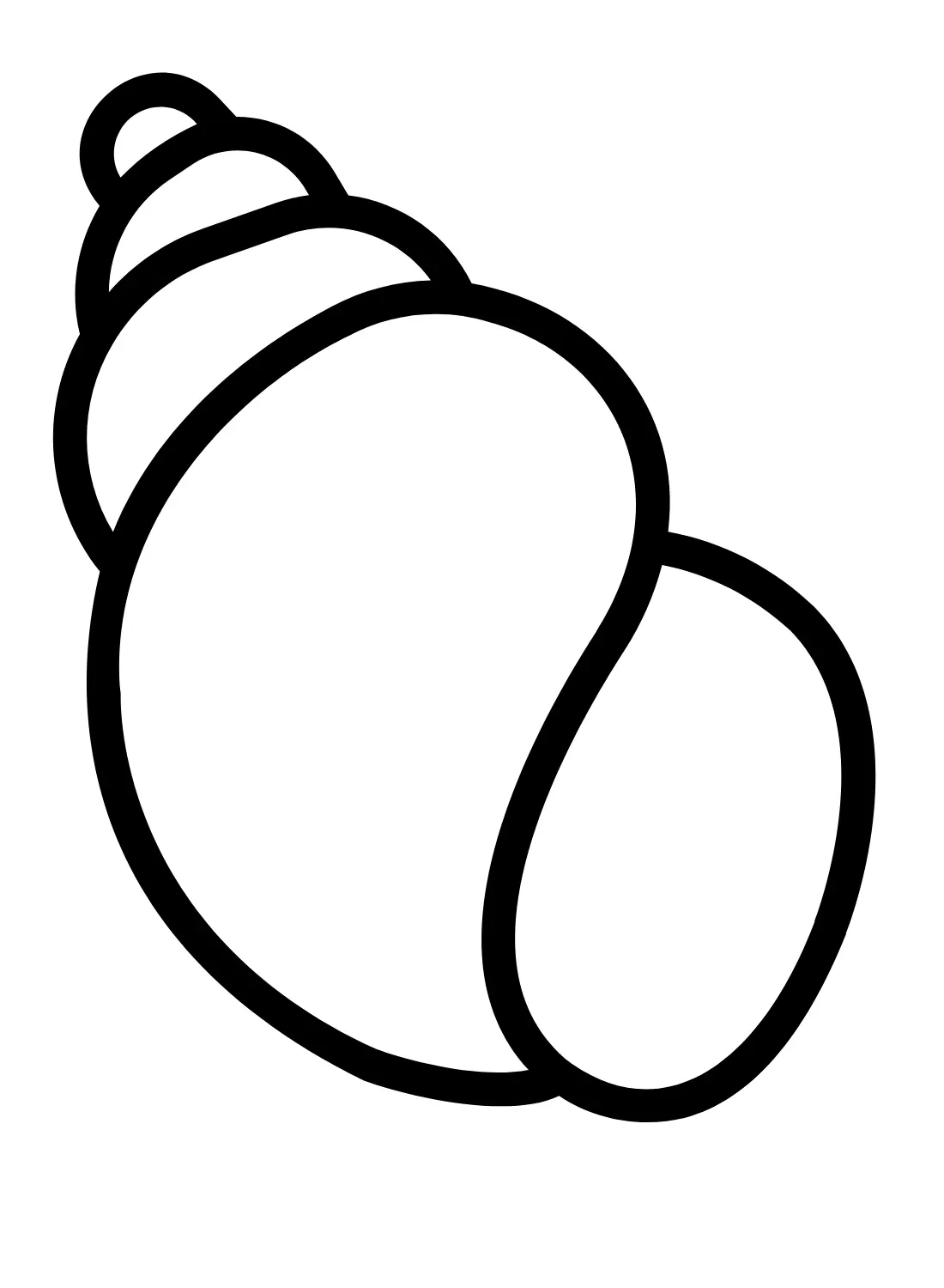 Meeresschnecken Ausmalbilder 4