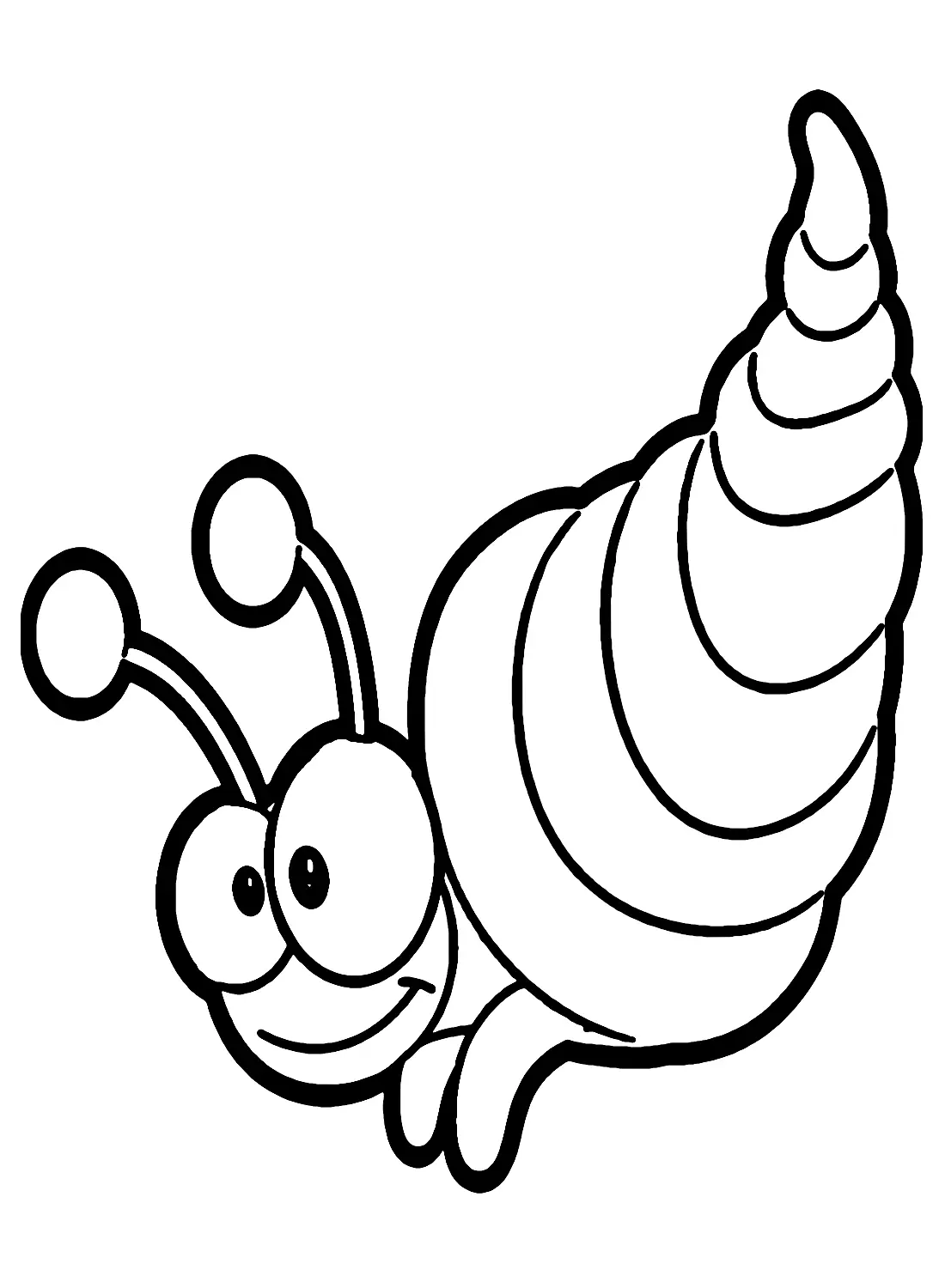 Meeresschnecken Ausmalbilder 6