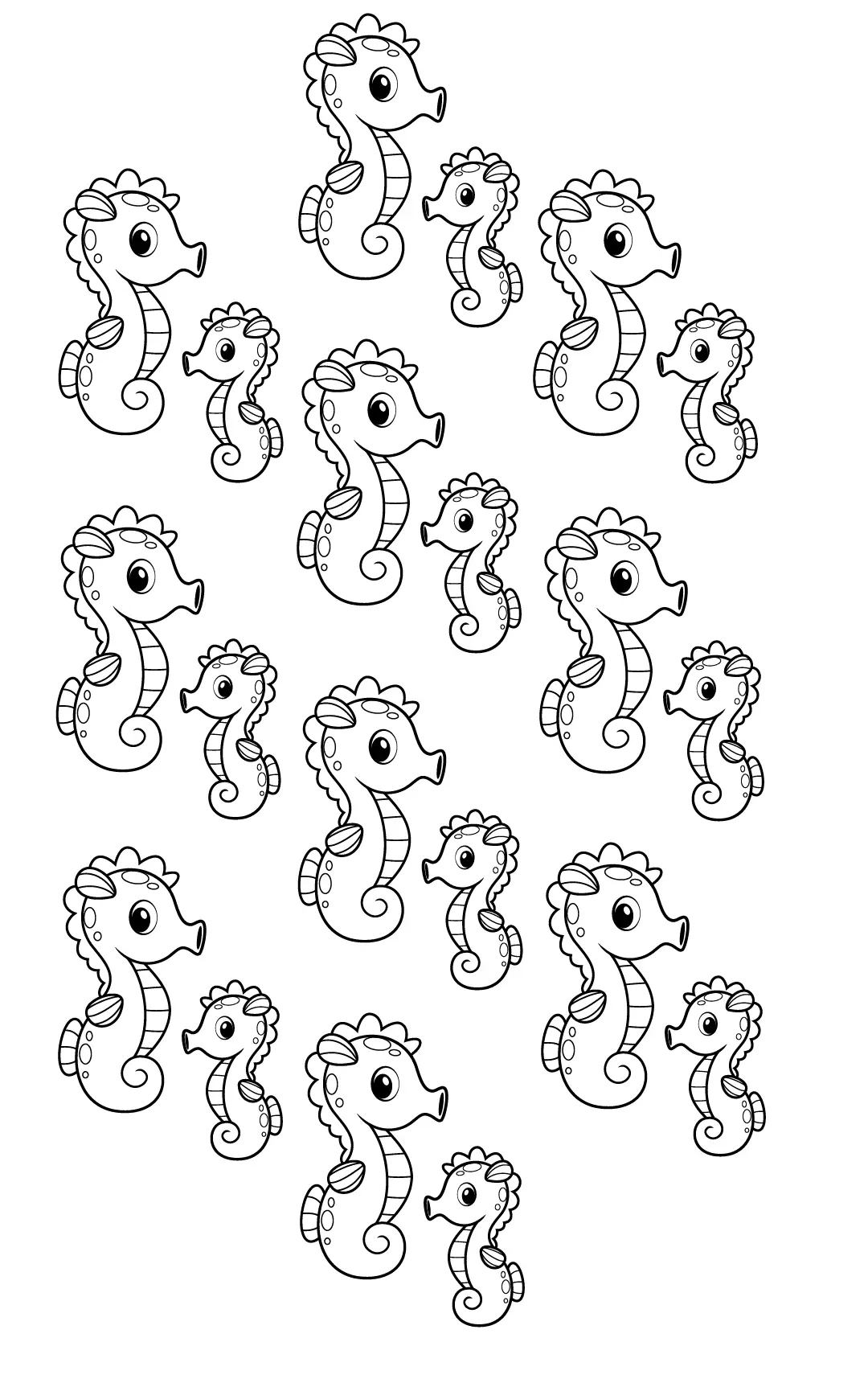 Seepferdchen Ausmalbilder 23