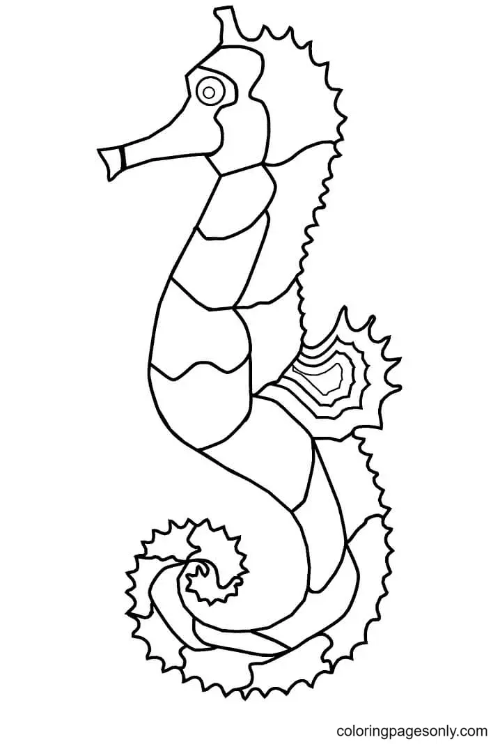 Seepferdchen Ausmalbilder 37