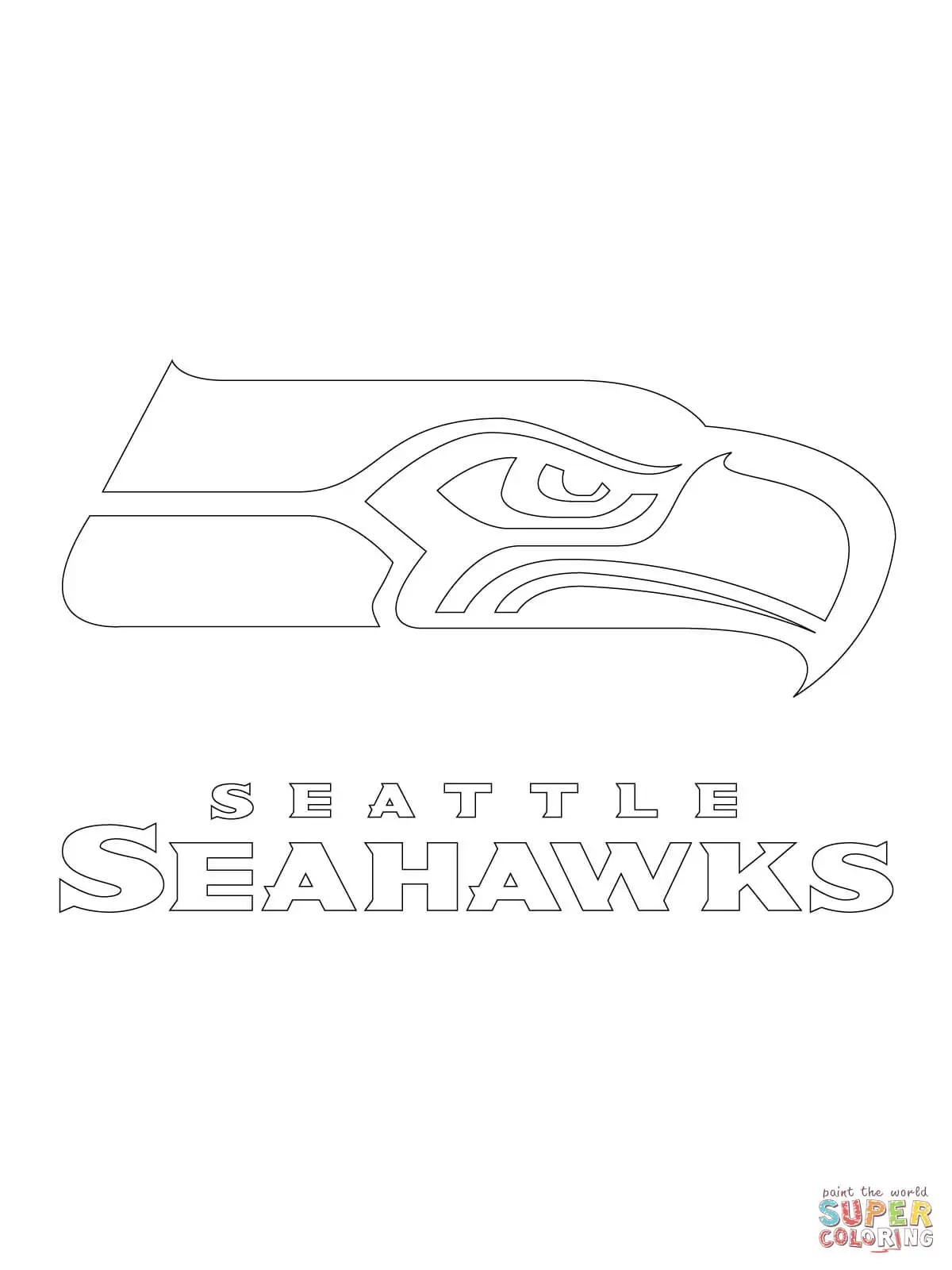 Seattle Seahawks Ausmalbilder