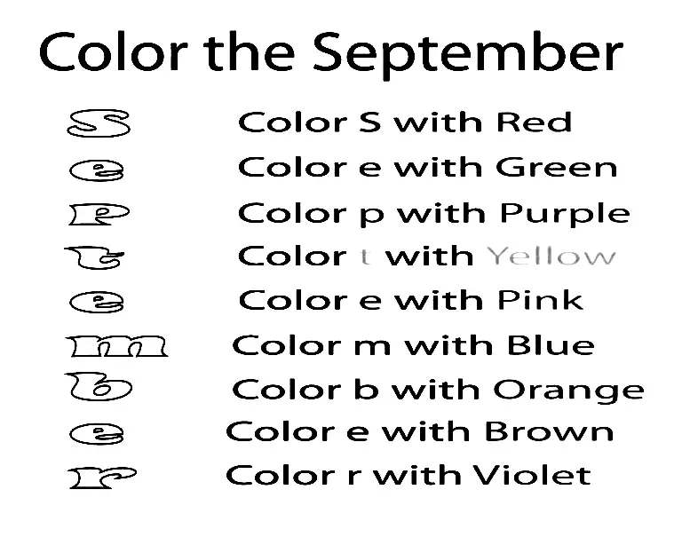 Septiembre Para Colorear 35