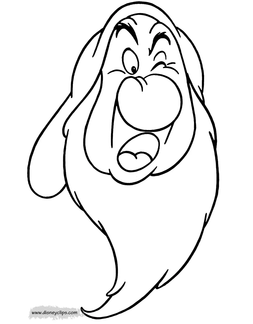 Desenhos de Sete Anoes Para Colorir 19