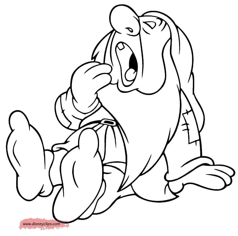 Desenhos de Sete Anoes Para Colorir 21
