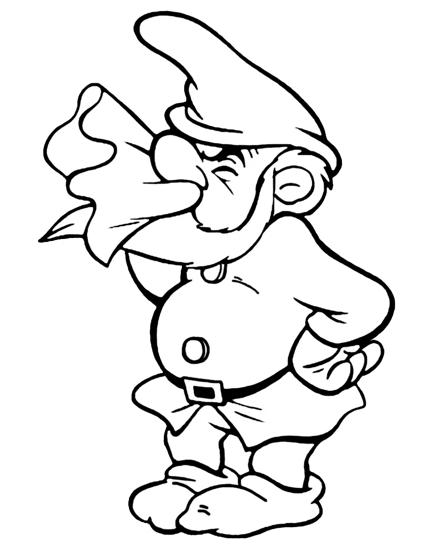 Desenhos de Sete Anoes Para Colorir 24