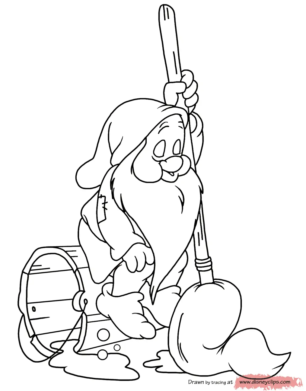 Desenhos de Sete Anoes Para Colorir 53