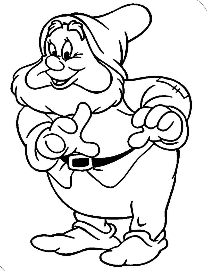 Desenhos de Sete Anoes Para Colorir 71