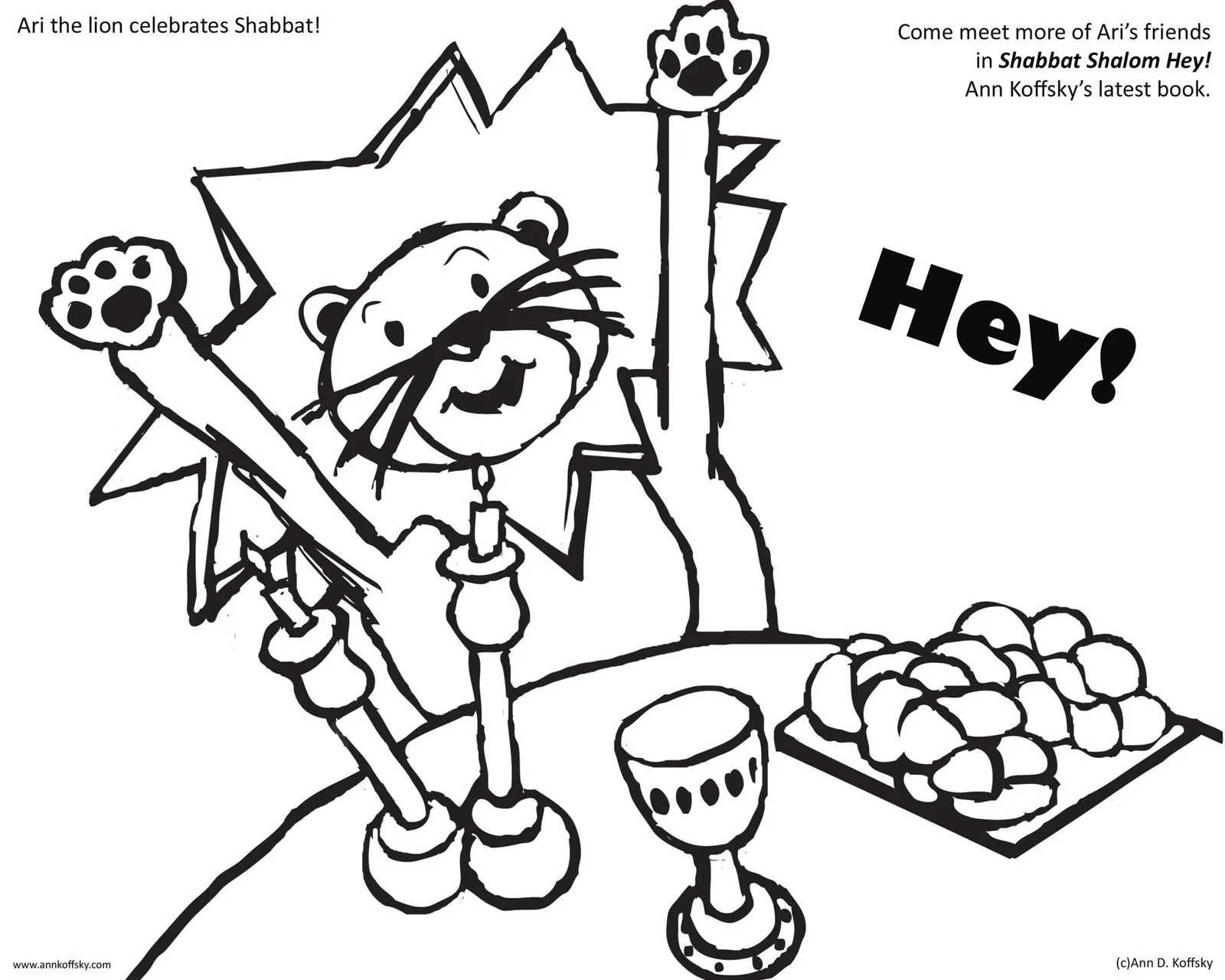 Desenhos de Shabat Para Colorir 20