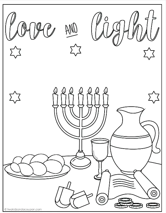 Desenhos de Shabat Para Colorir 25