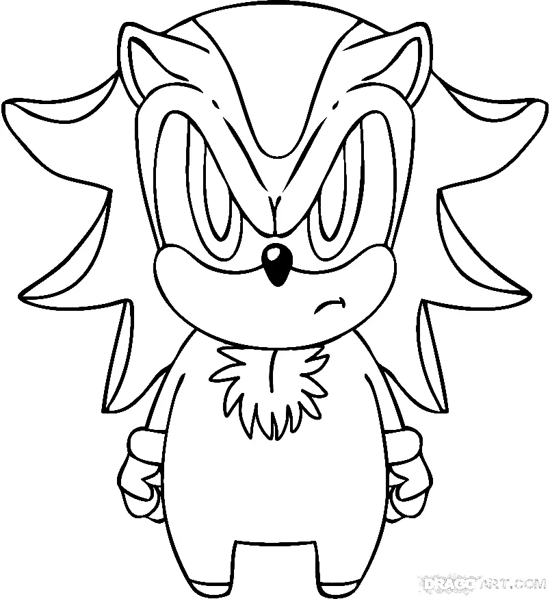 Shadow the Hedgehog Coloring Pages 24
