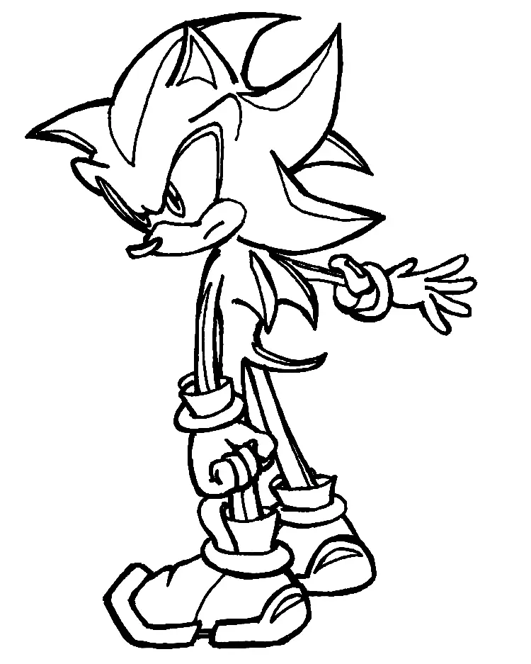 Shadow the Hedgehog Coloring Pages 33