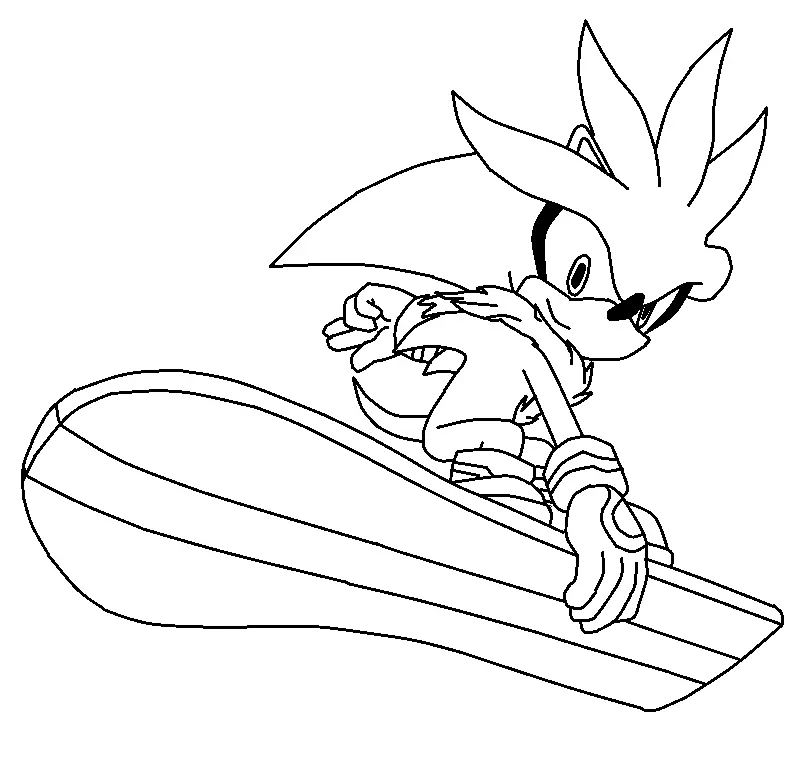 Shadow the Hedgehog Coloring Pages 48