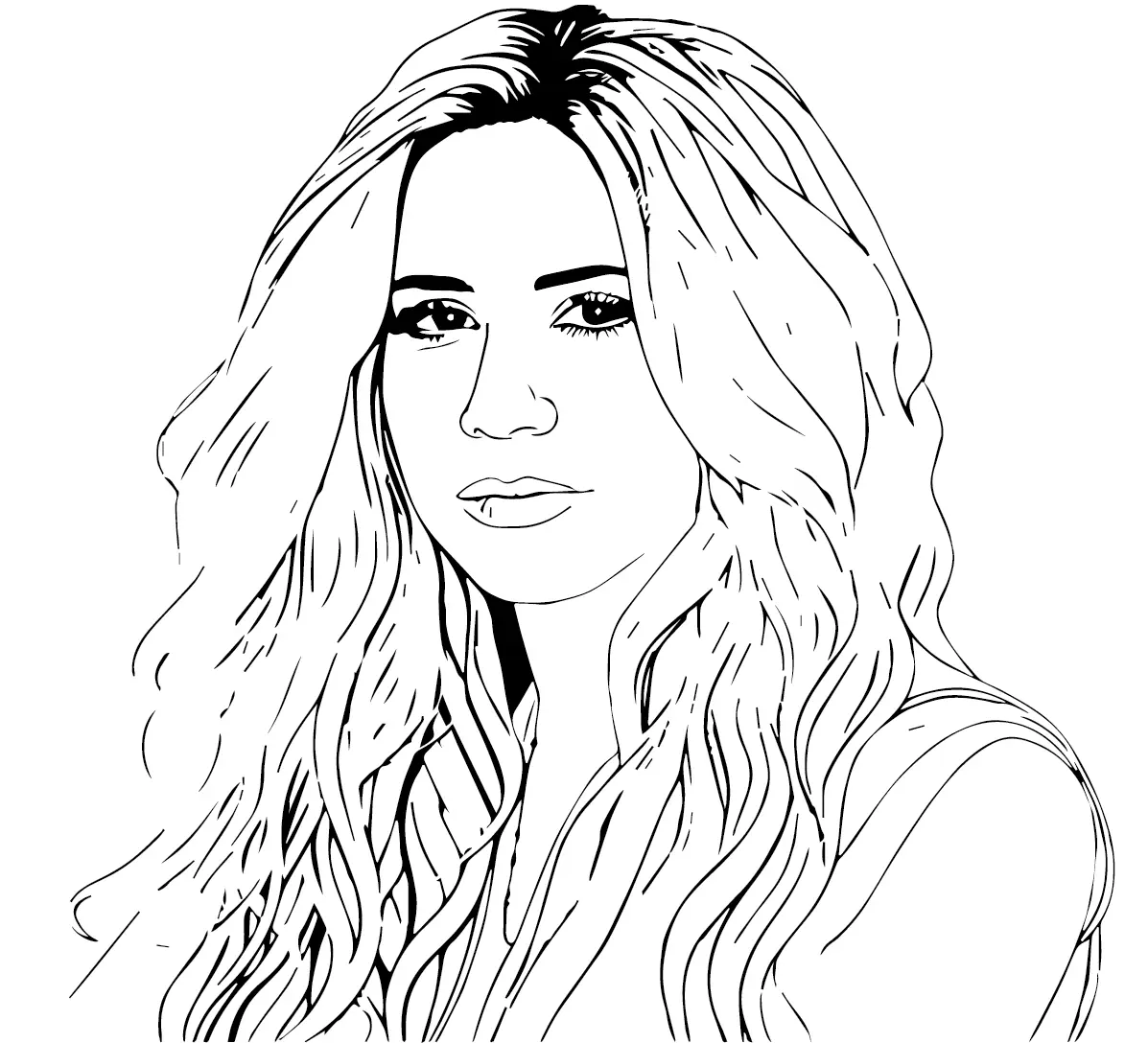 Shakira Para Colorear 18