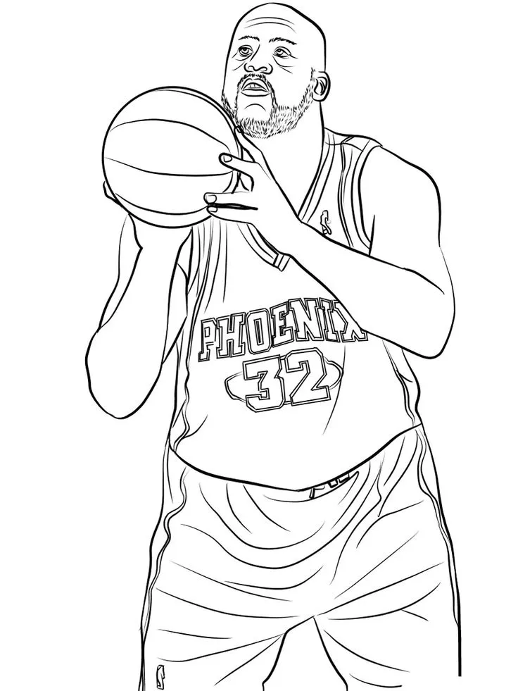 Shaquille O Neal Para Colorir 1