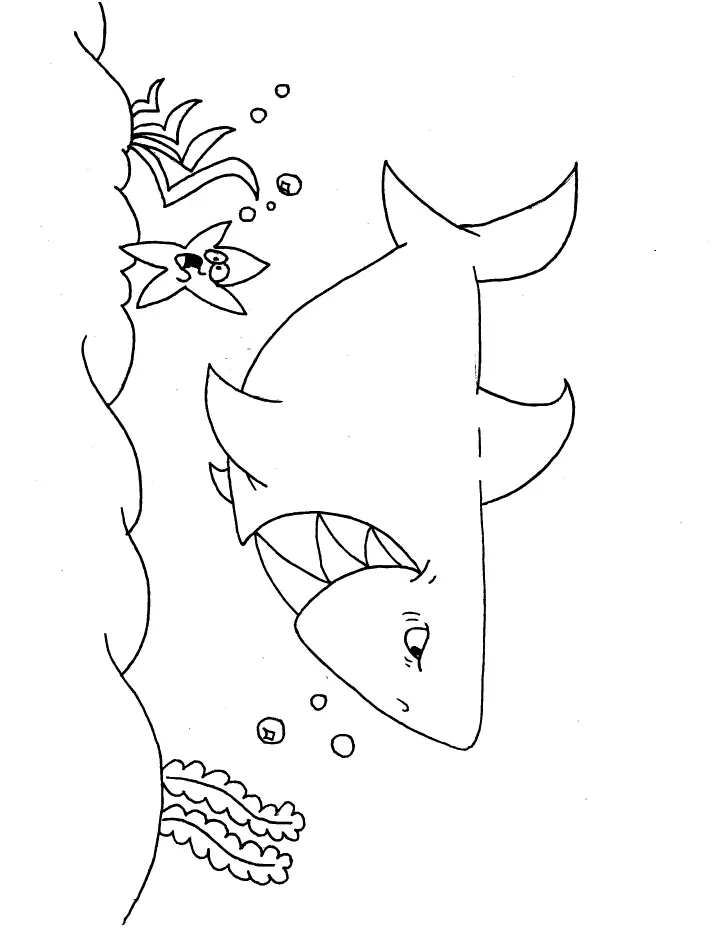 Shark Coloring Pages 12