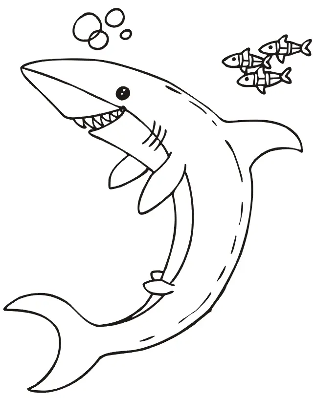 Shark Coloring Pages 18