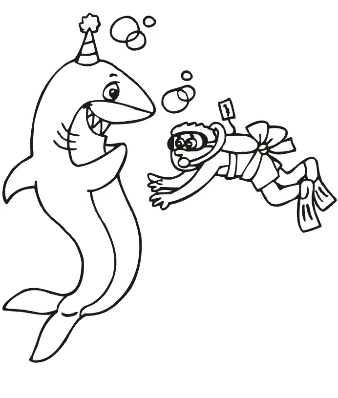 Shark Coloring Pages 21