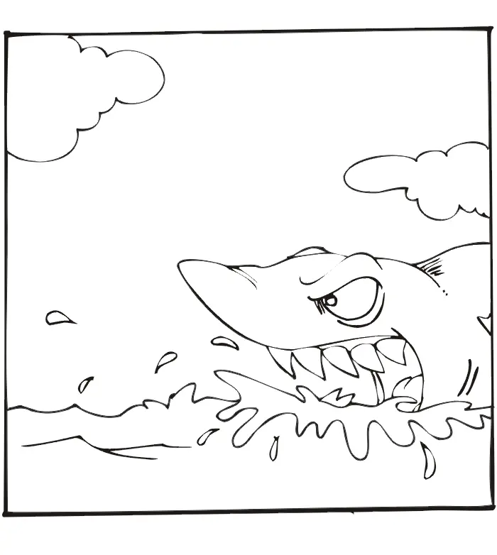 Shark Coloring Pages 22