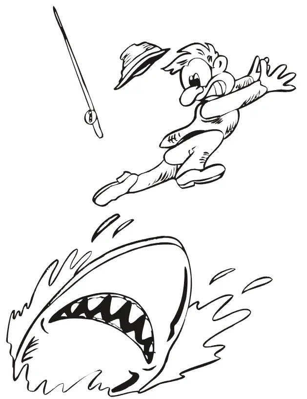 Shark Coloring Pages 23