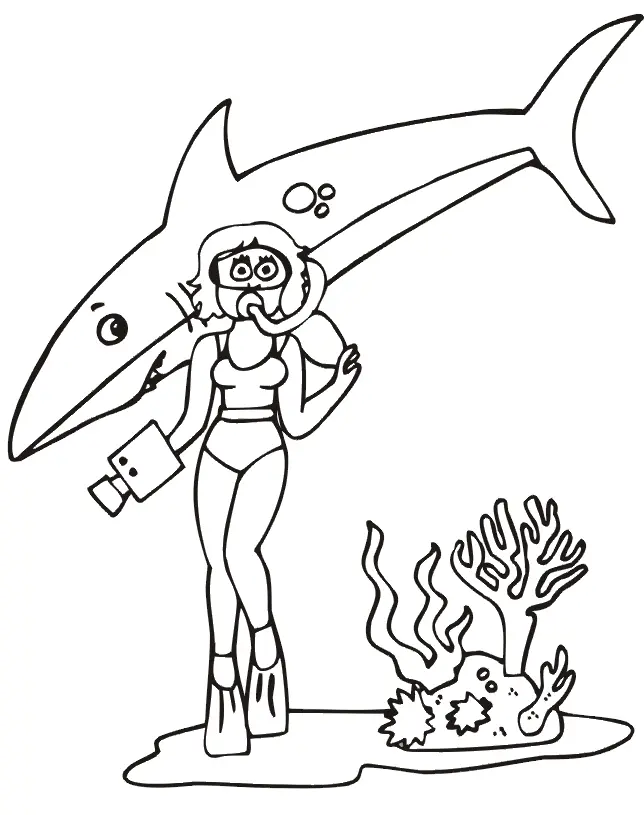 Shark Coloring Pages 28