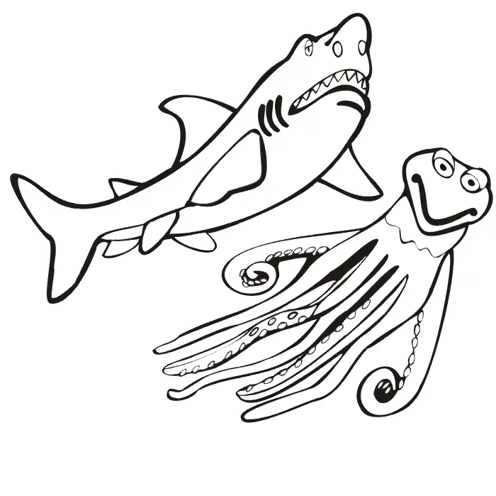Shark Coloring Pages 34