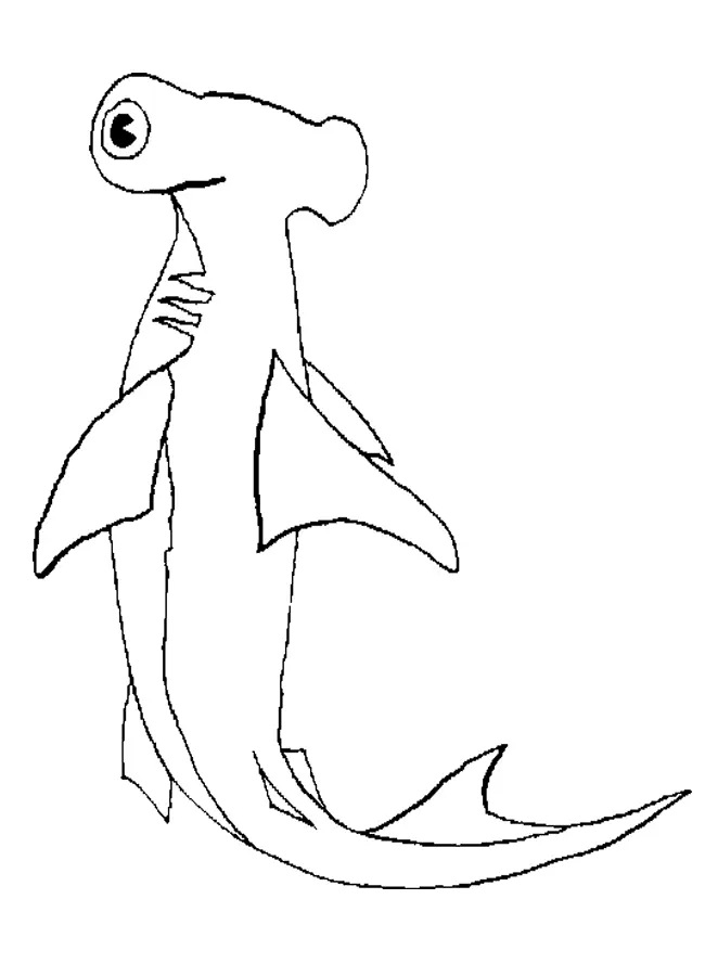 Shark Coloring Pages 4