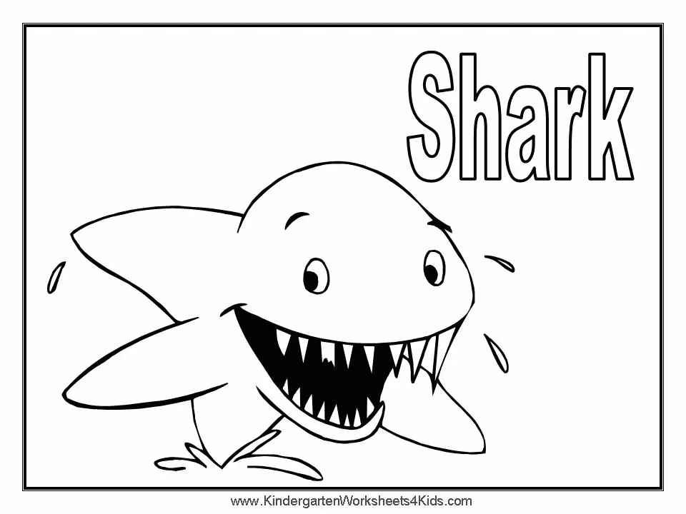 Shark Coloring Pages 5