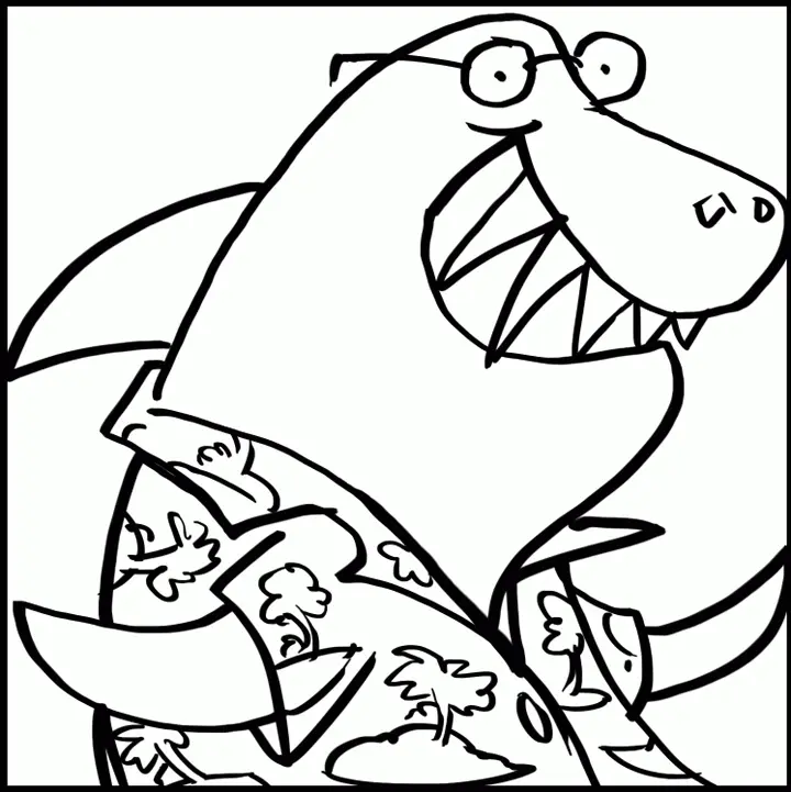 Shark Coloring Pages 74