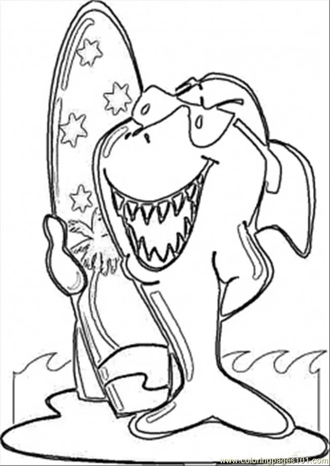 Shark Coloring Pages 91