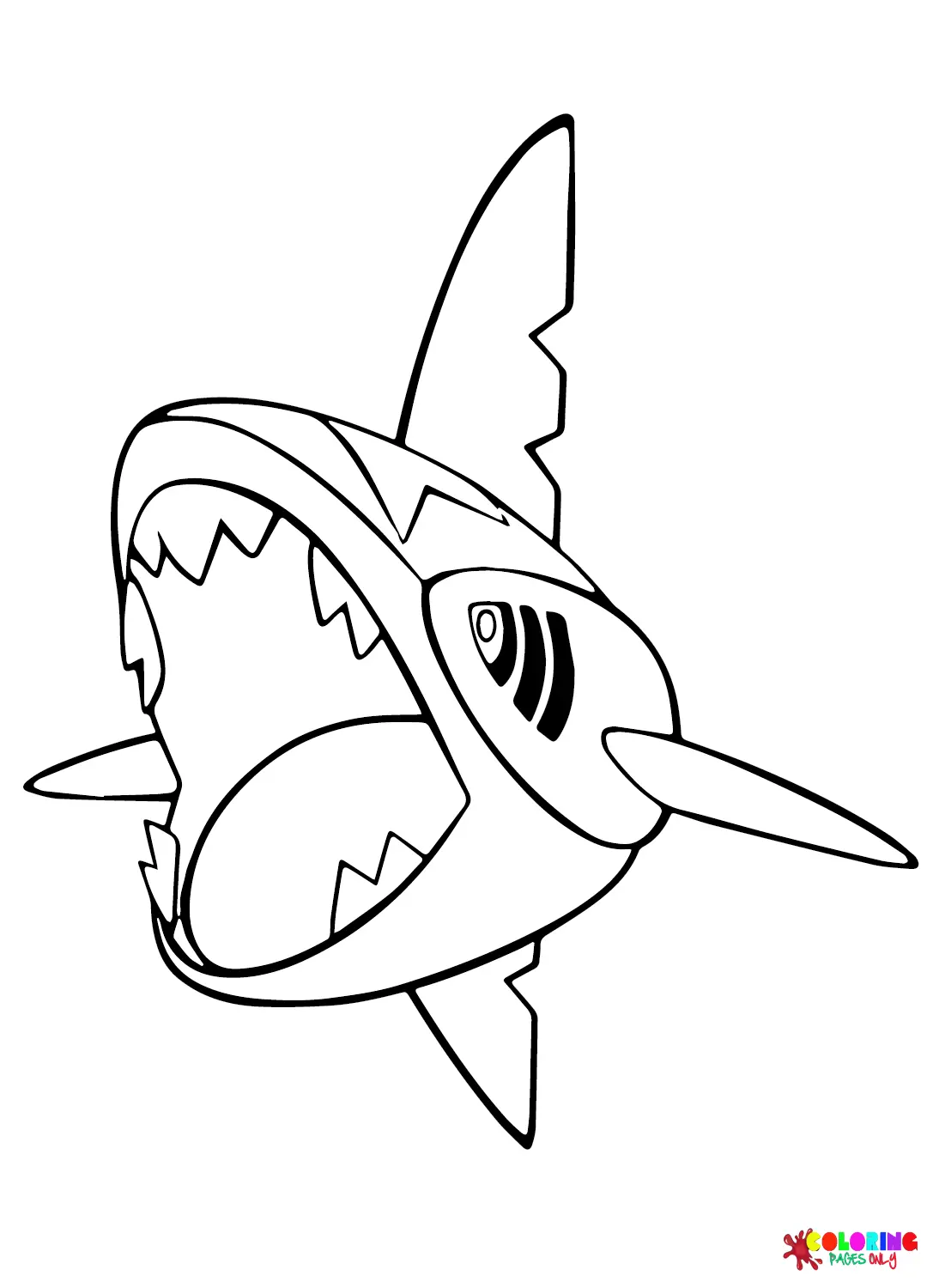 Sharpedo Para Colorear 1