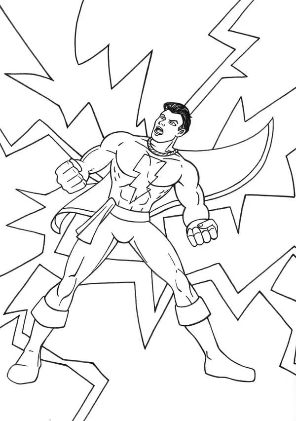 Shazam Para Colorear 23
