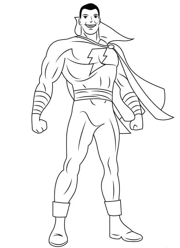 Shazam Para Colorear 27
