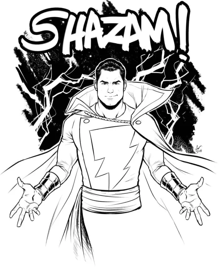 Shazam Para Colorear 35