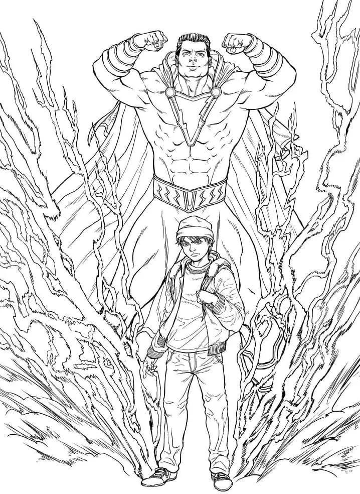Shazam Para Colorear 40