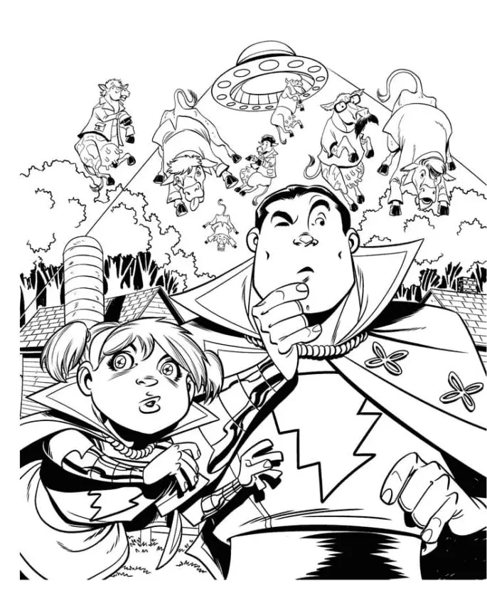 Shazam Para Colorear 45