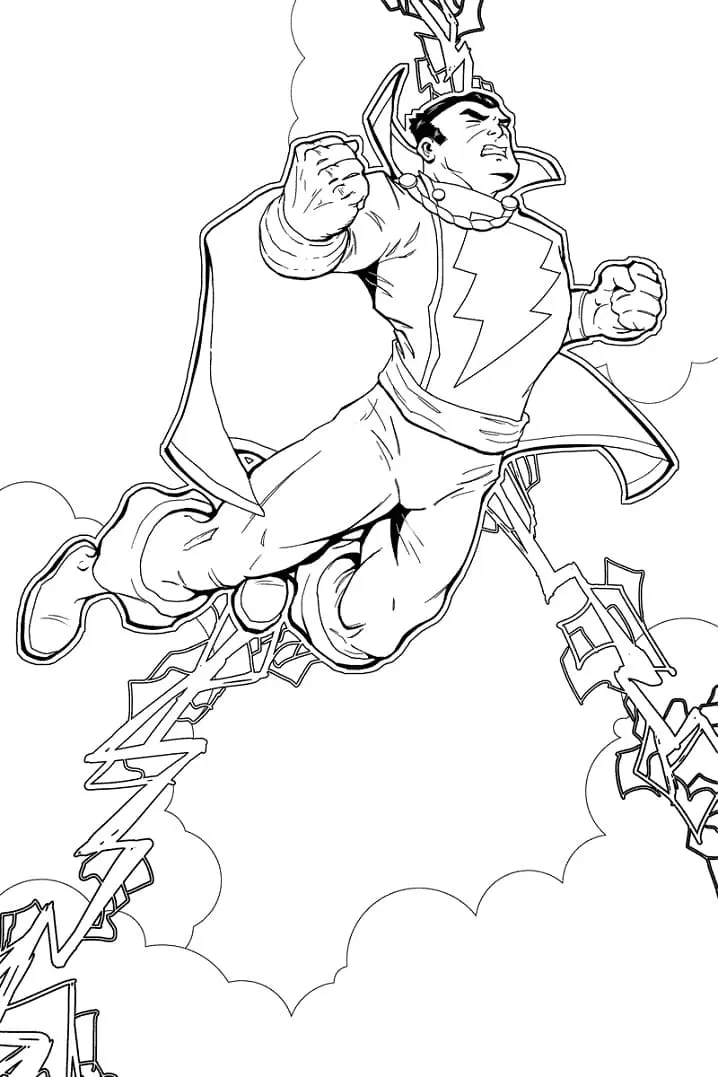 Desenhos de Shazam Para Colorir