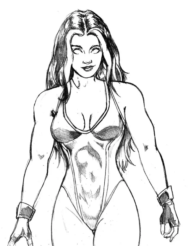 Desenhos de She Hulk Para Colorir 18