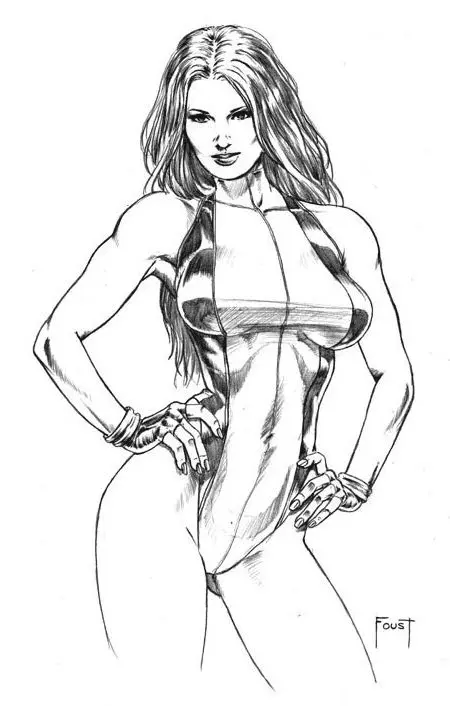 Desenhos de She Hulk Para Colorir 20