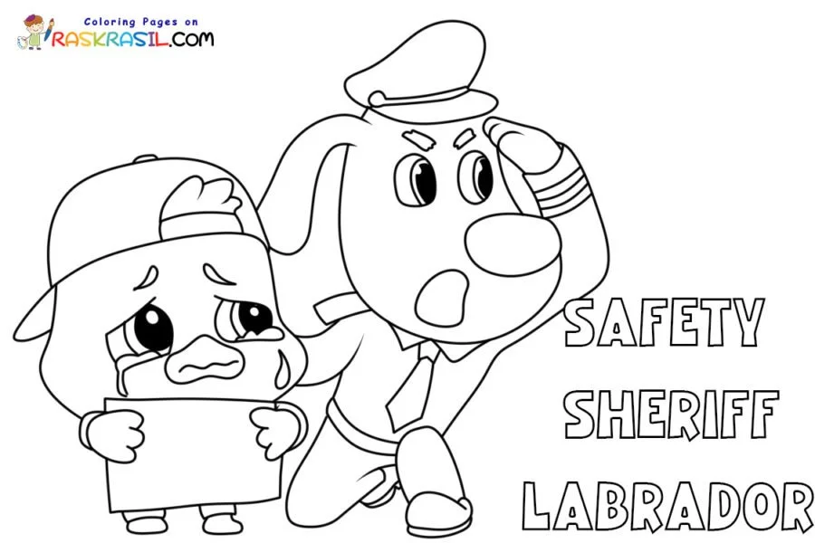 Desenhos de Detetive Labrador Para Colorir 1
